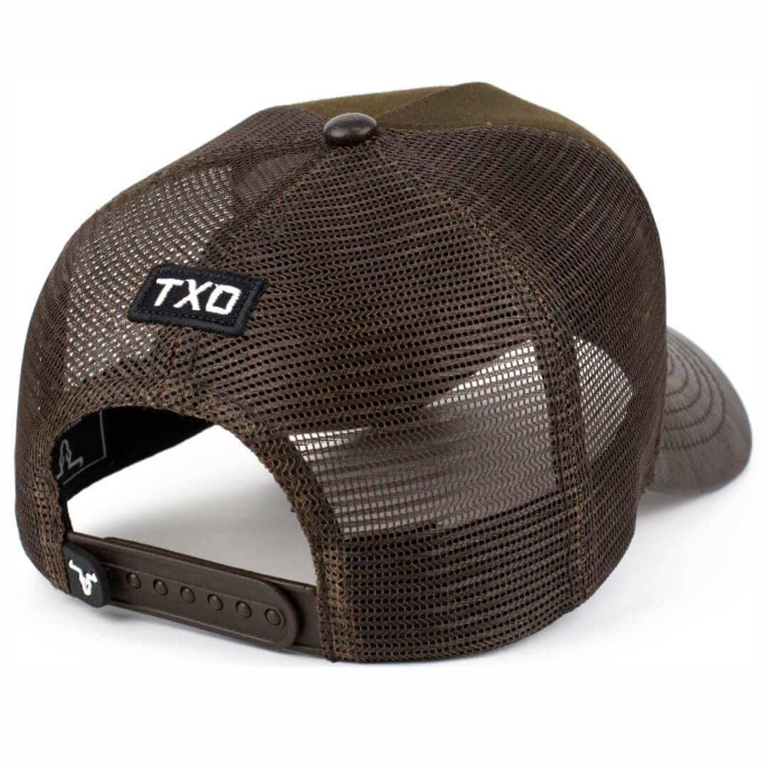 Boné Texas Over Trucker Quarto de Milha Marrom sv42085