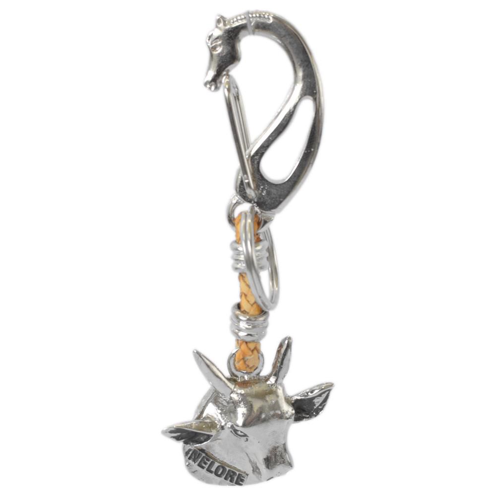 Chaveiro de Couro Cru Nelore SV5785