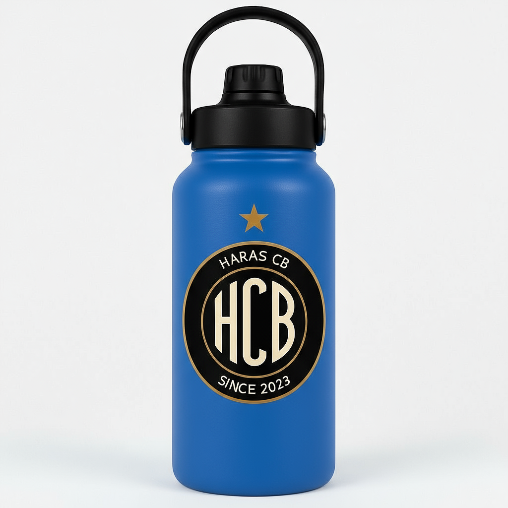 Garrafa Térmica haras CB 950ml Oficial AZUL