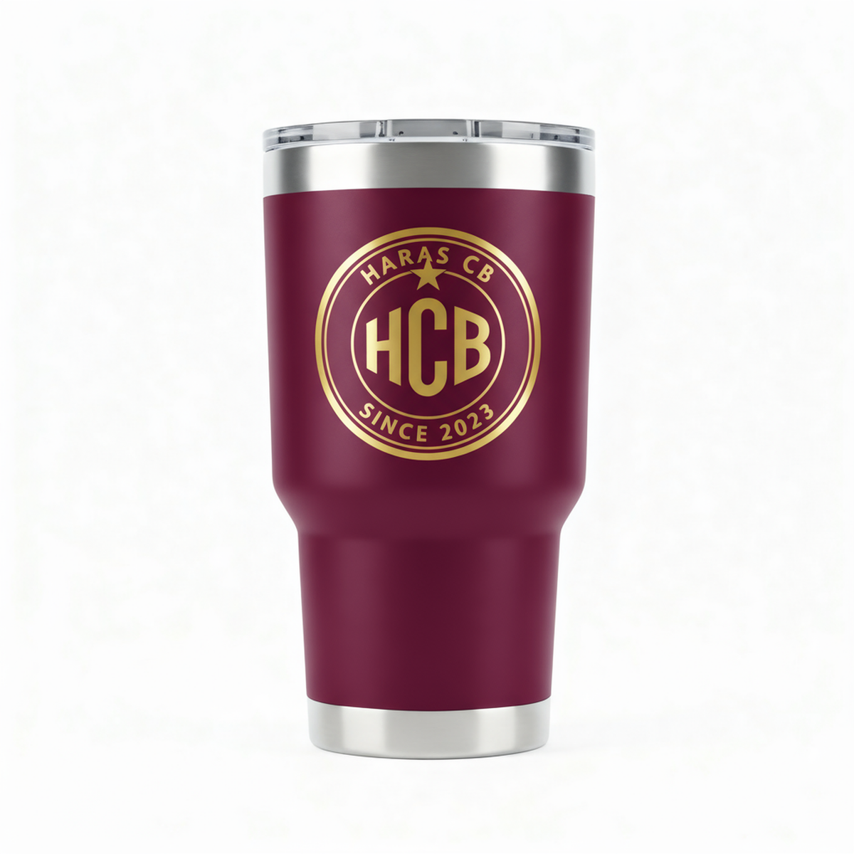 Copo Térmico Inox haras CB com Tampa 473mL - ROSA