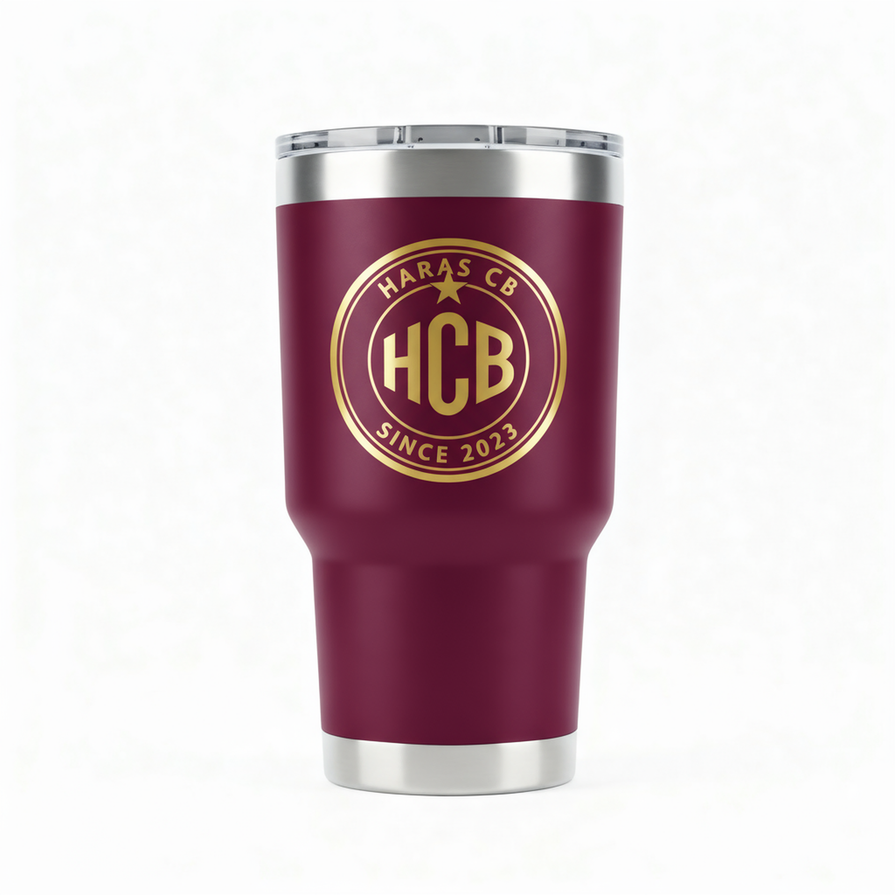 Copo Térmico Inox haras CB com Tampa 473mL - ROSA