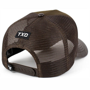 Boné Texas Over Trucker Quarto de Milha Marrom sv42085