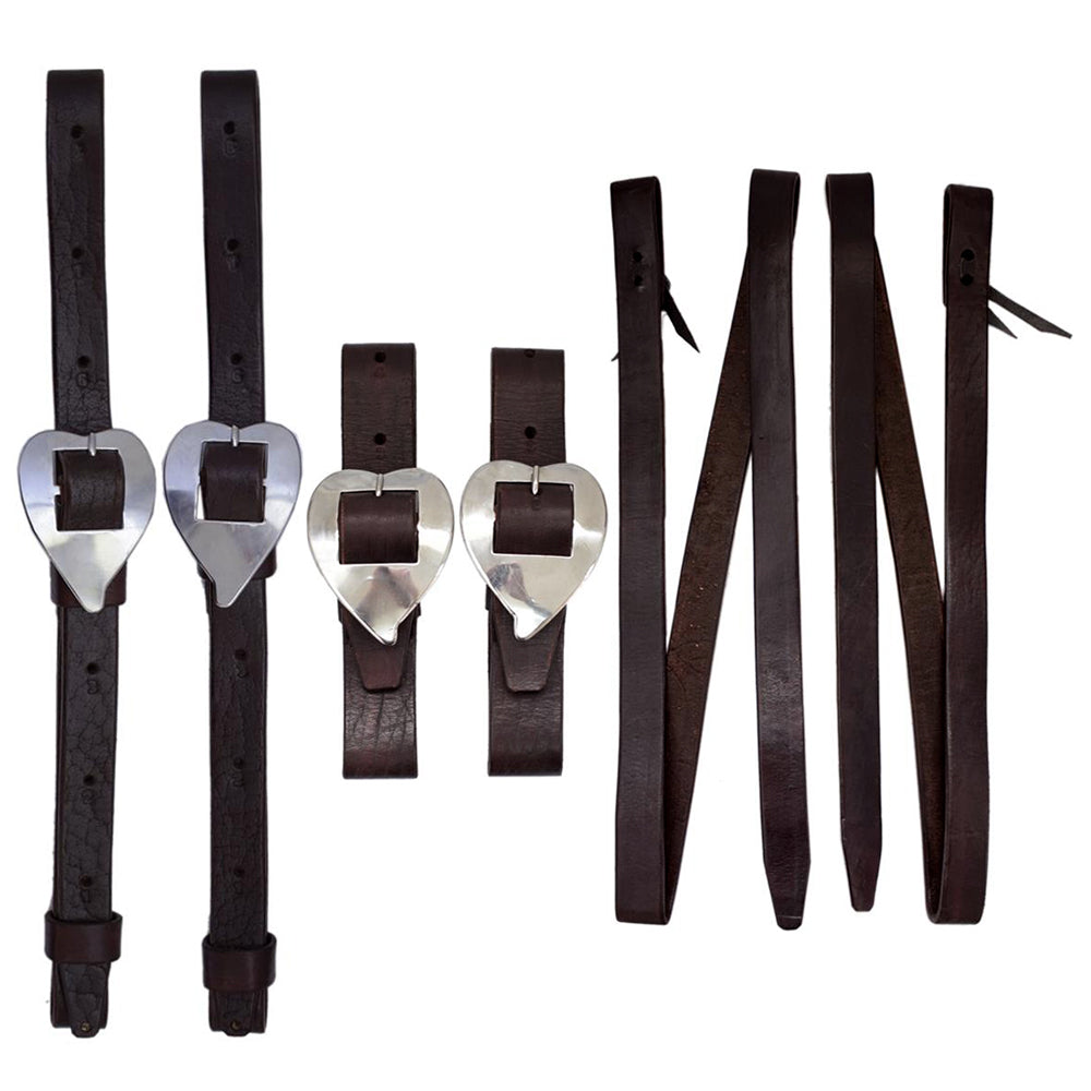 Conjunto de Látego, Contra-Látego e Loro Muares SV20003 - Marrom