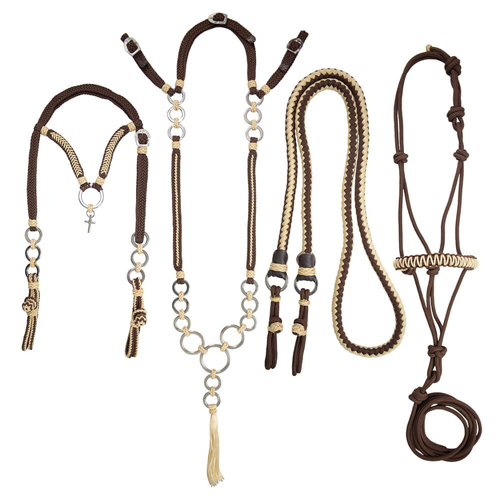 Traia de corda Vertentes SV30030 - Marrom com beje