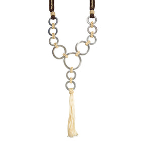 Traia de corda Vertentes SV30030 - Marrom com beje